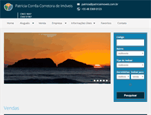Tablet Screenshot of patriciaimoveis.com.br